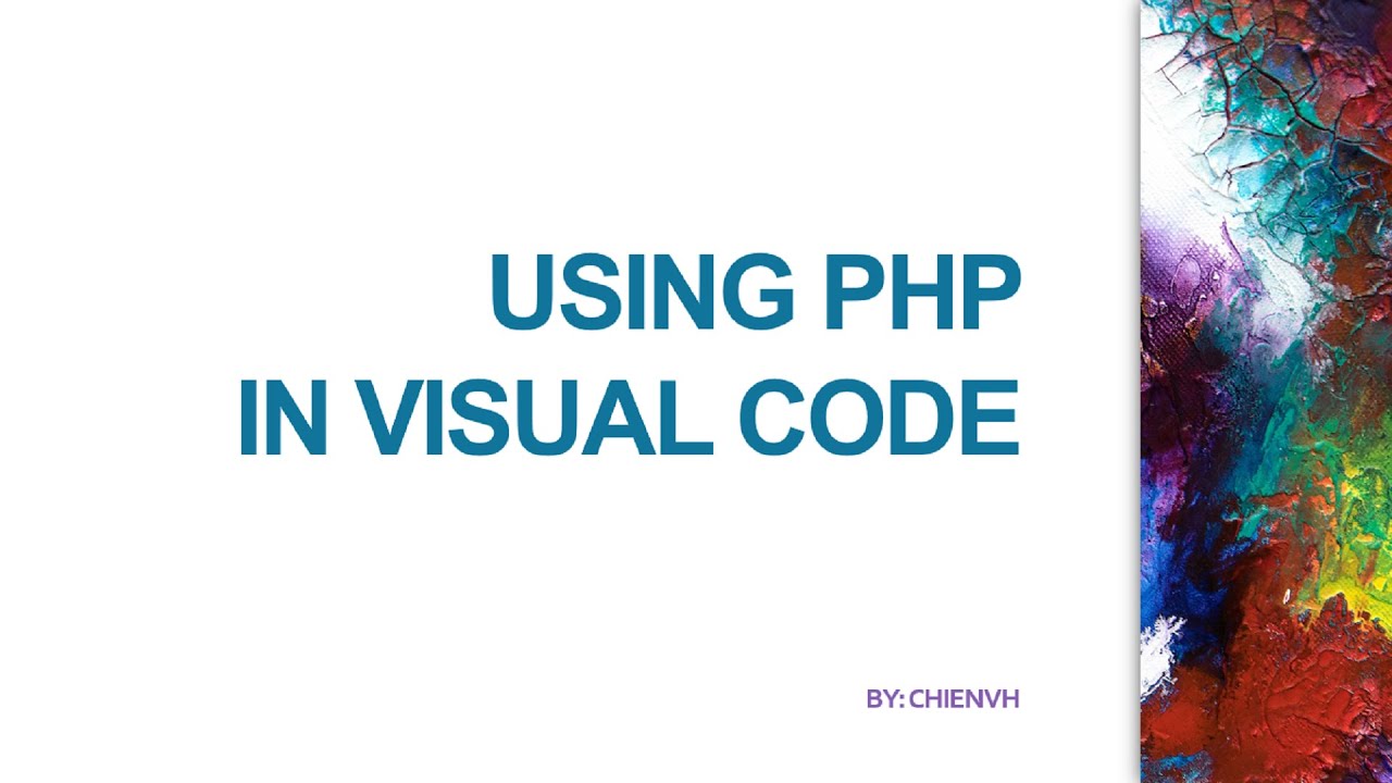 use php in visual studio